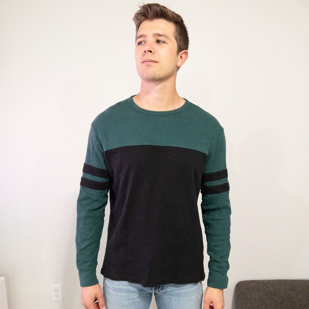 Men’s American Eagle Striped Long Sleeve Thermal Shirt